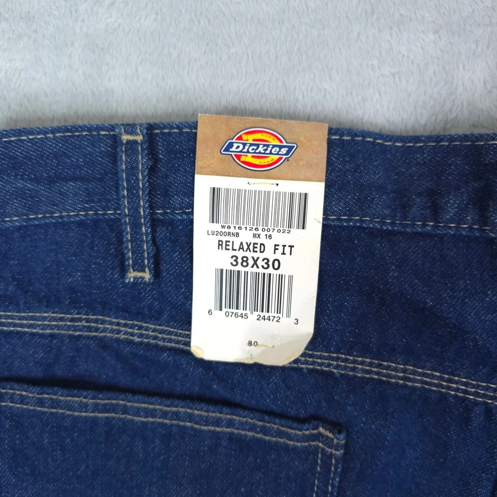 Dickies Carpenter Jeans Mens 38x30 Blue Relaxed Fit Workwear‎ Utility Y2K Skater